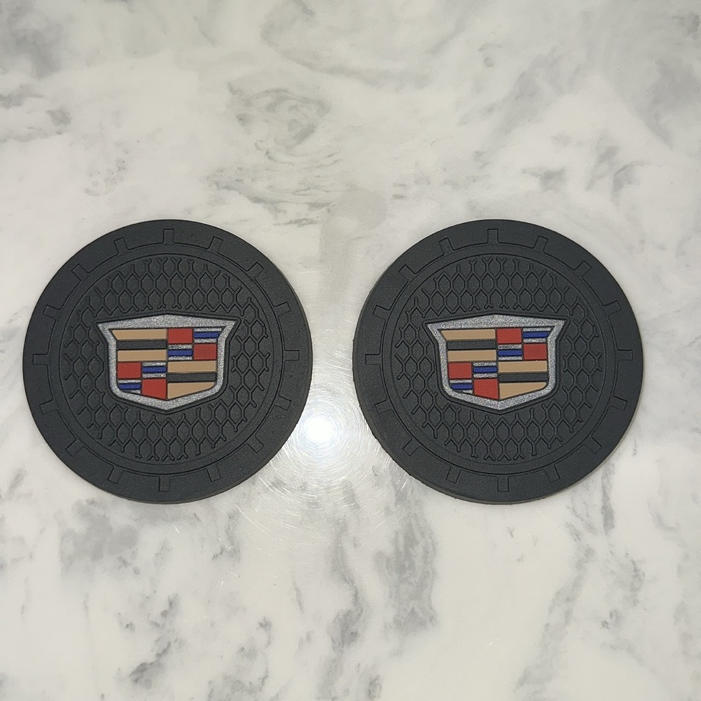 🆕 CADILLAC Car Cup Holder Coasters